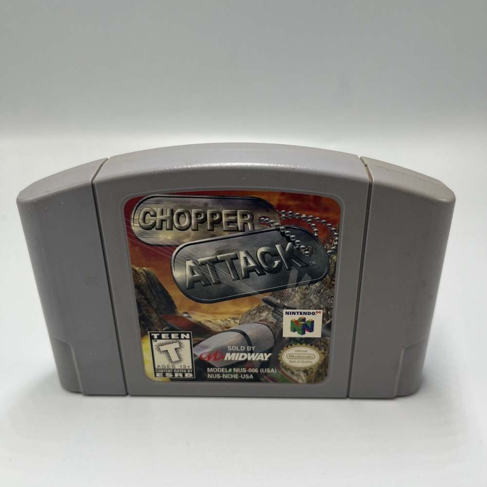 Chopper‎ Attack N64 (Nintendo 64, 1998) Authentic-Cartridge Only